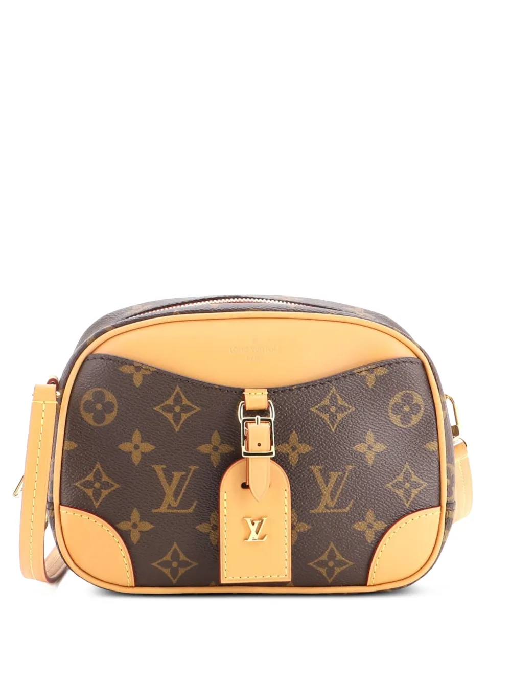 Louis Vuitton Pre-Owned Deauville Handbag Monogram Canvas Mini crossbody bag - Marrone