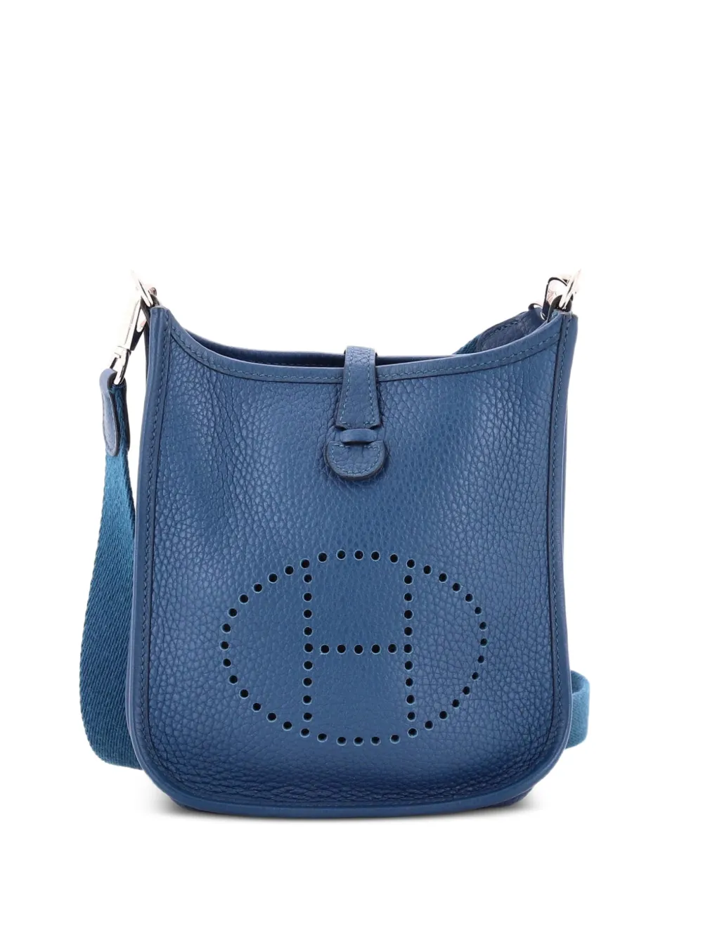 Hermès Pre-Owned Evelyne Bag Gen III Clemence TPM crossbody bag - Blu