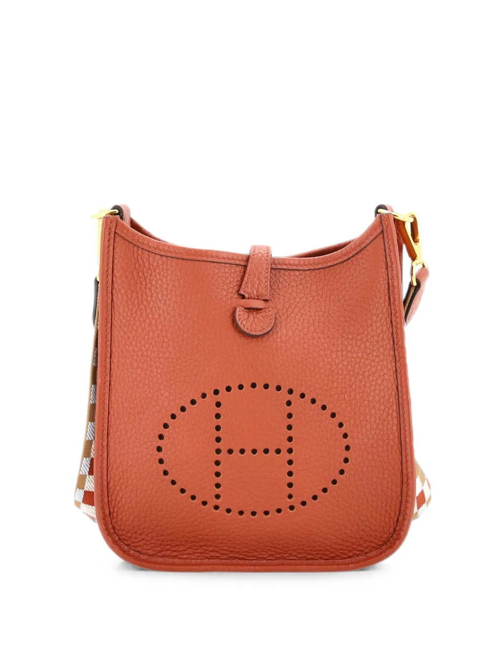 Hermès Pre-Owned Evelyne Bag Gen III Clemence TPM crossbody bag - Braun