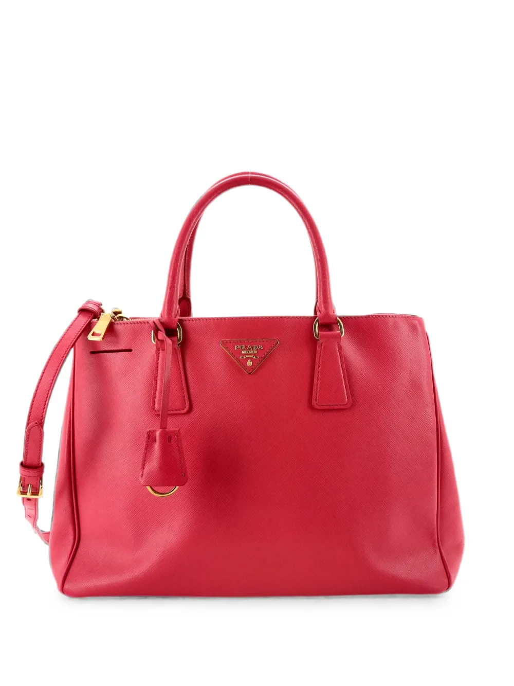 Prada Pre-Owned Double Zip Lux Saffiano Leather Medium tote bag - Rosa