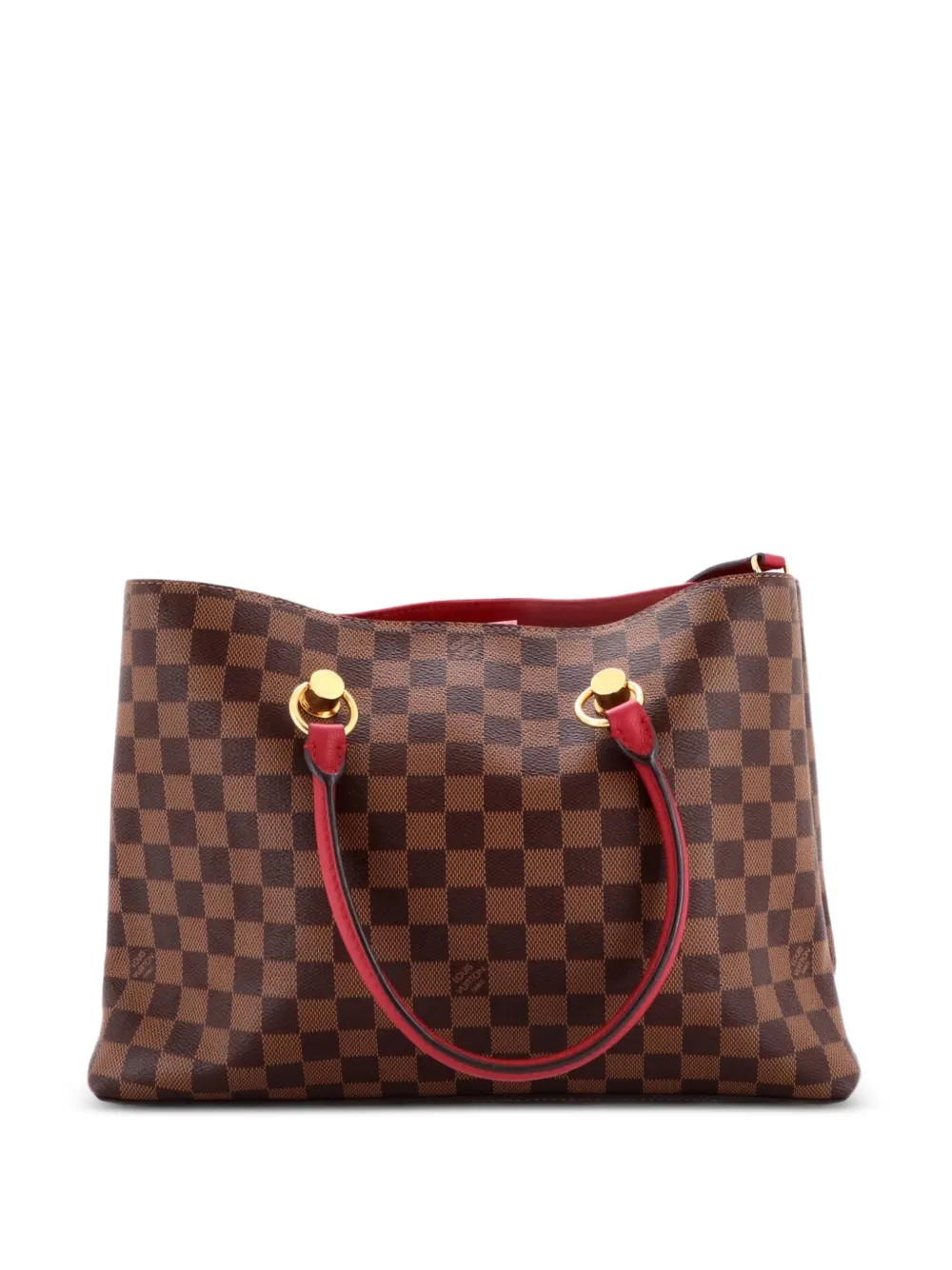 Louis Vuitton Pre-Owned LV Riverside Handbag Damier with Leather tote bag - Brown
