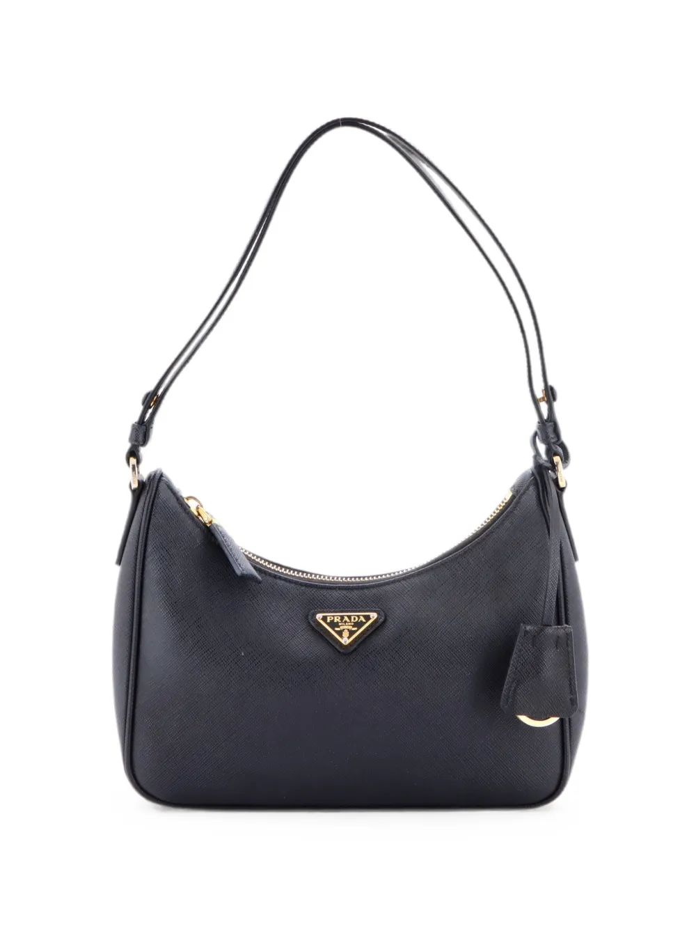 Prada Pre-Owned Re-Edition Hobo Saffiano Leather Mini shoulder bag - Schwarz