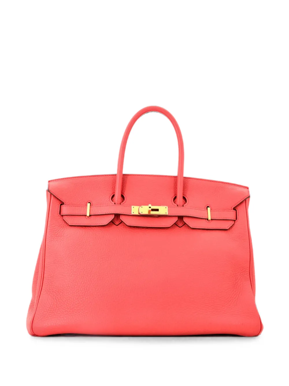 Hermès Pre-Owned Birkin Handbag Pink Clemence with Gold Hardware 35 tote bag - Rosa