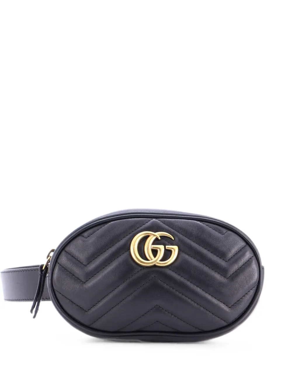 Gucci Pre-Owned GG Marmont Matelasse Leather belt bag - Nero