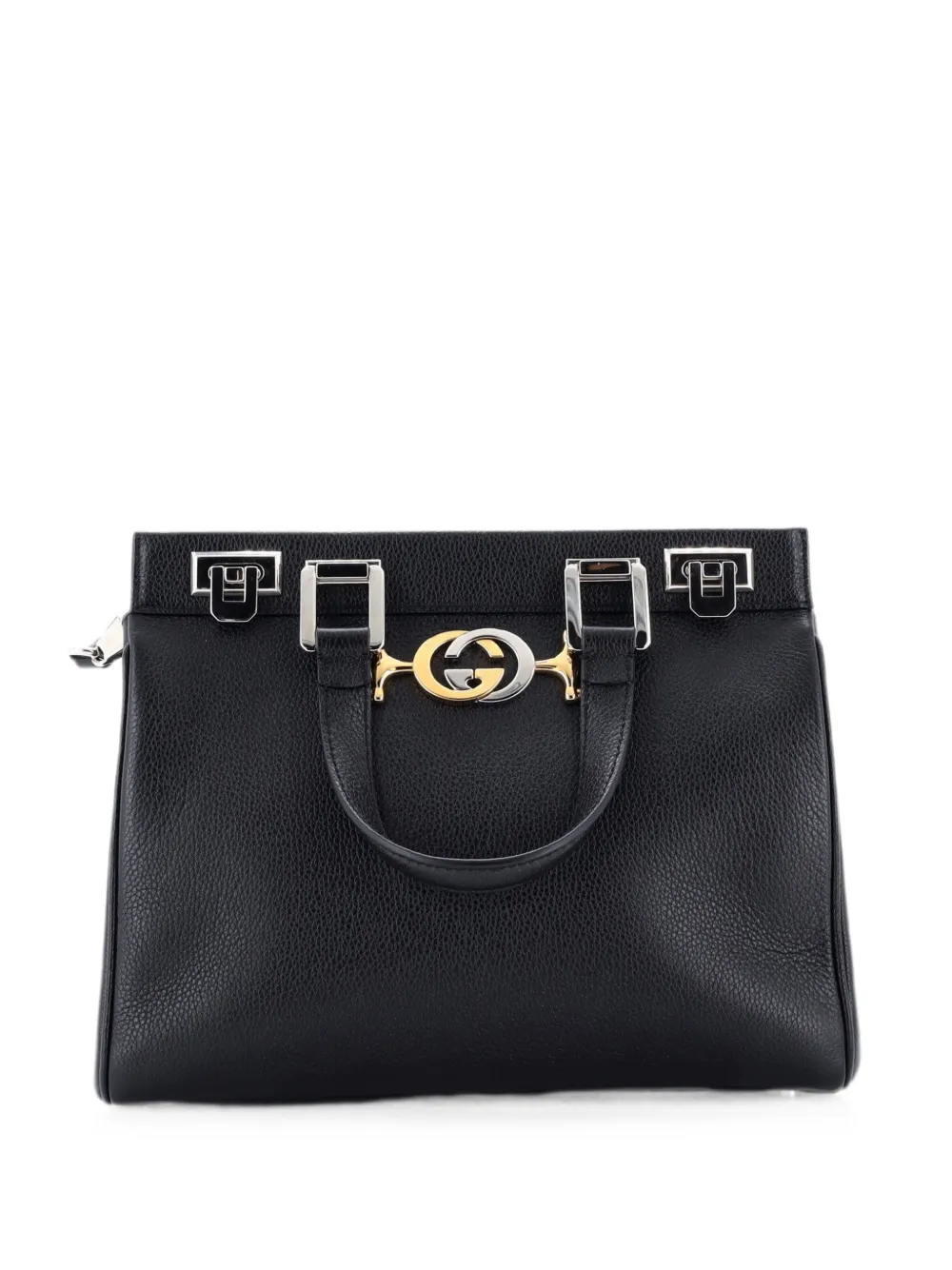 Gucci Pre-Owned Zumi Top Handle Bag Leather Small satchel - Schwarz