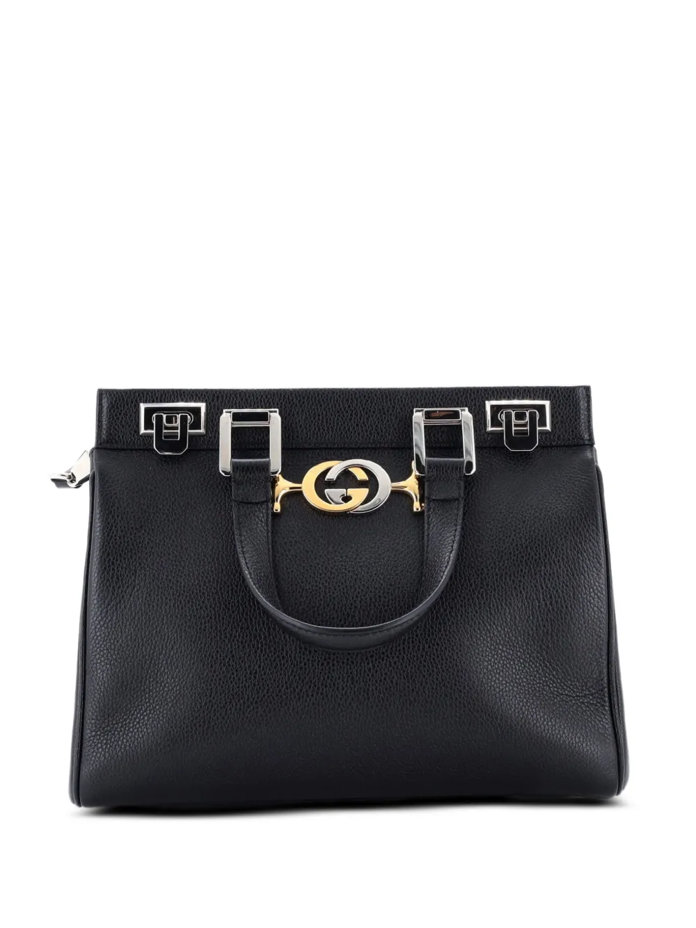 Gucci Pre-Owned Zumi Top Handle Bag Leather Small satchel - Nero