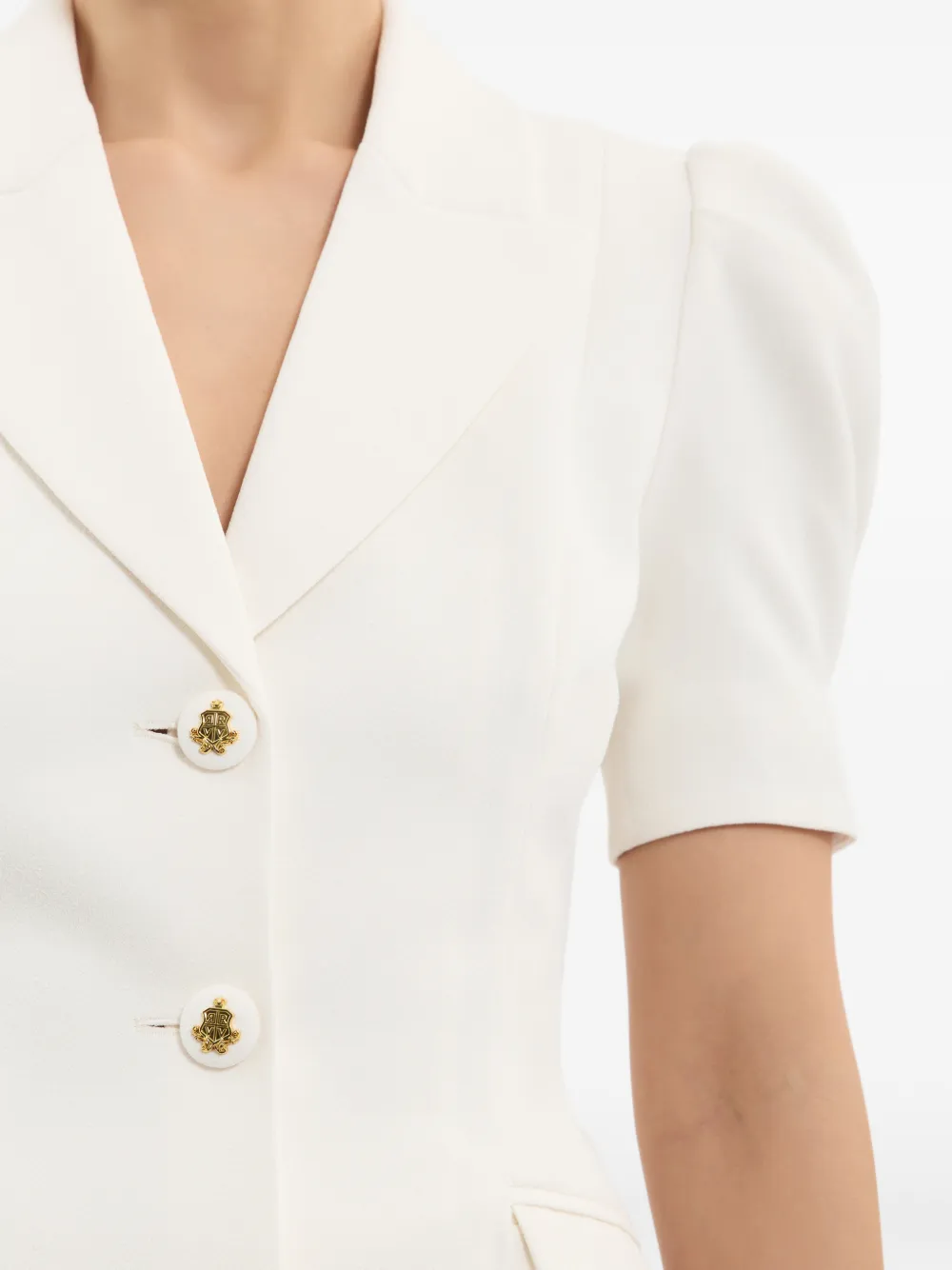 Rebecca Vallance Odilia Puff-sleeve Top in Neutrals, view 5