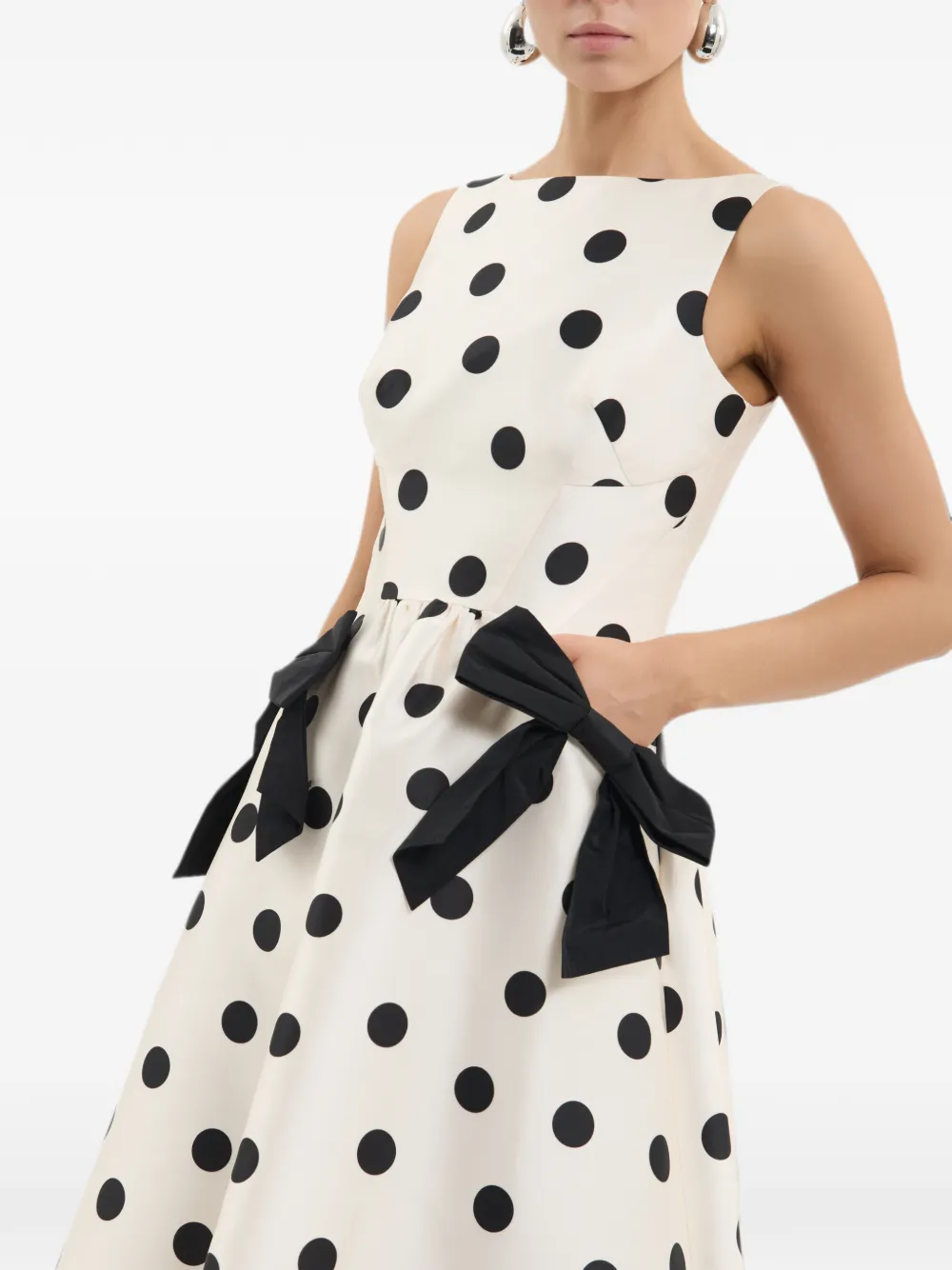 Rebecca Vallance Bacio midi-jurk Beige