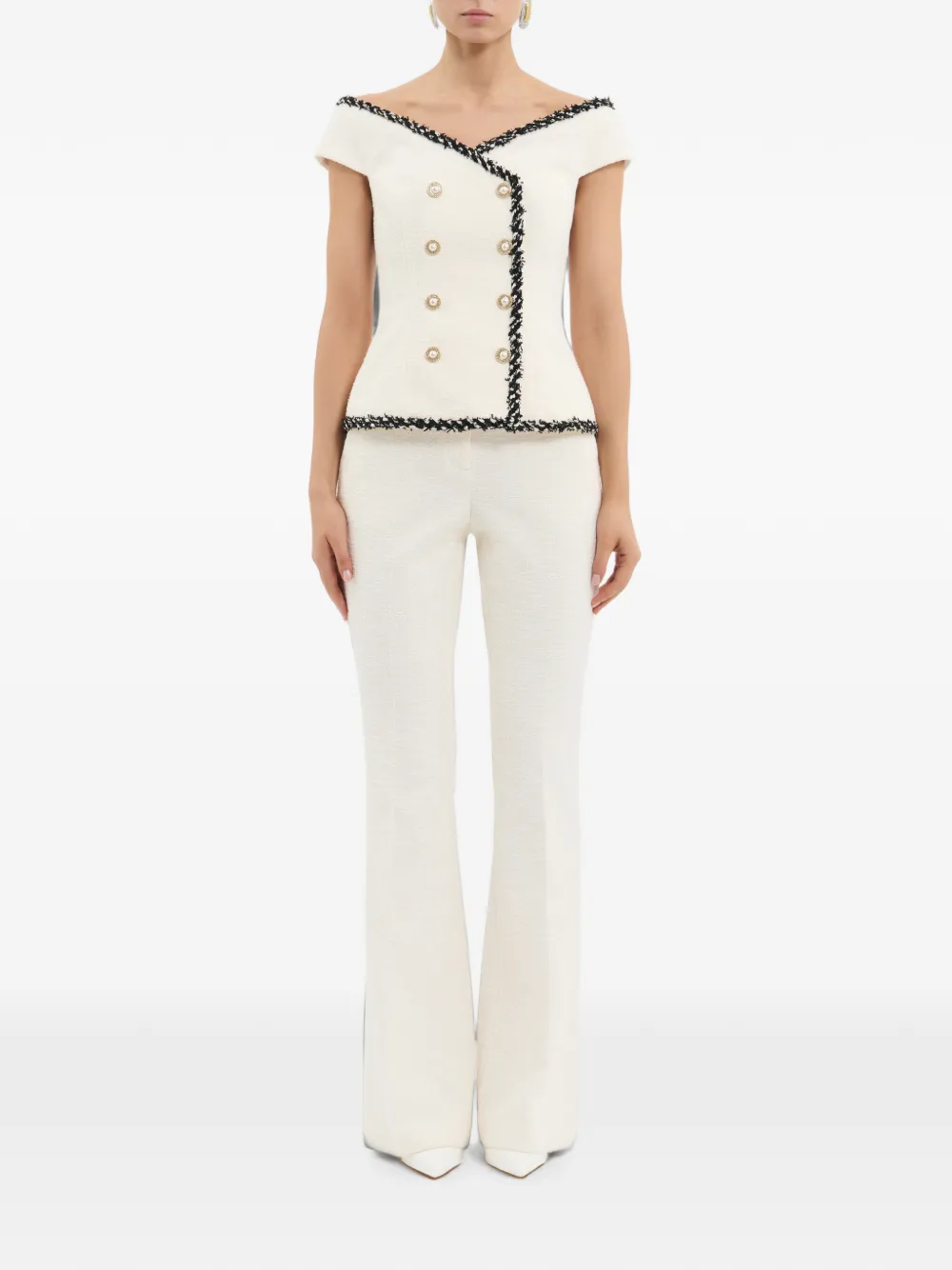 Rebecca Vallance Jacquie top Beige