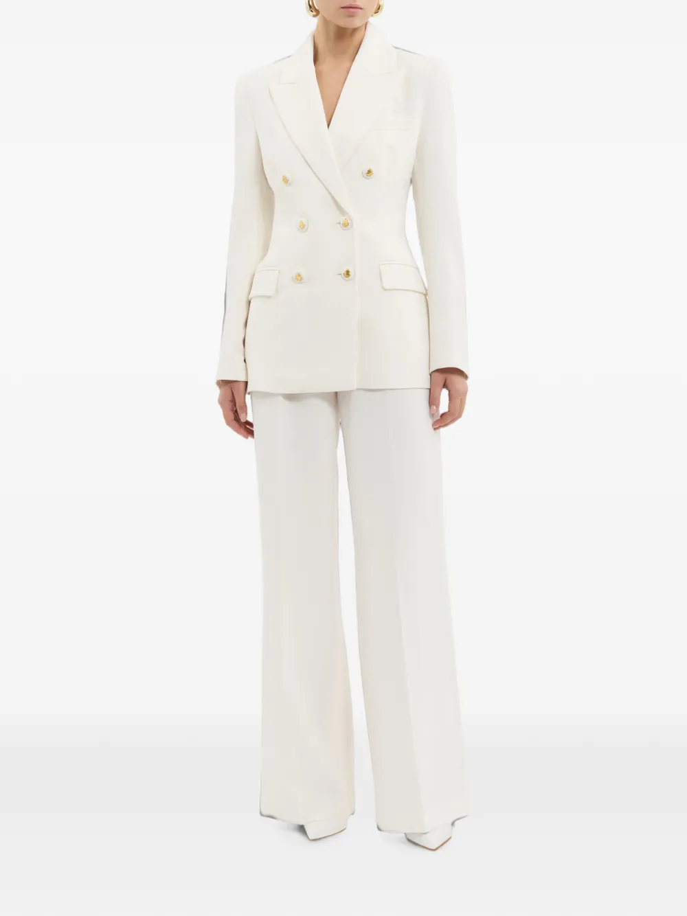 Rebecca Vallance Odilia wide trousers Beige