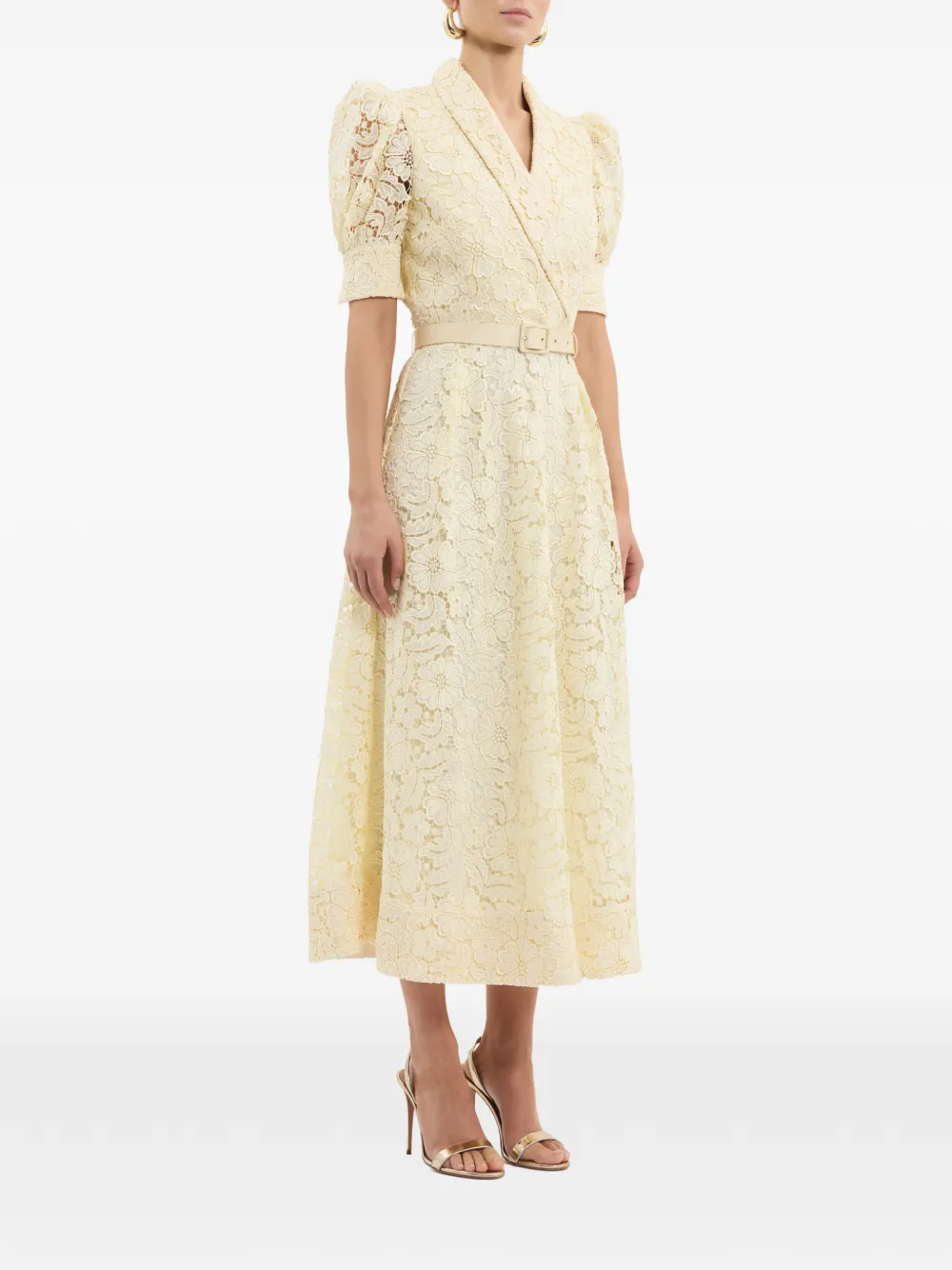 Rebecca Vallance Citrine midi-jurk Geel