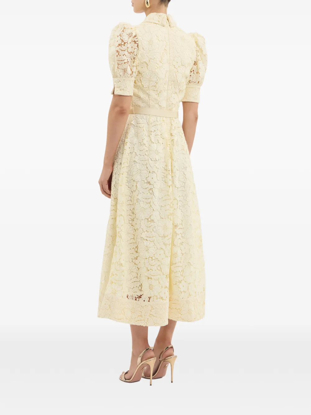 Rebecca Vallance Citrine midi-jurk Geel