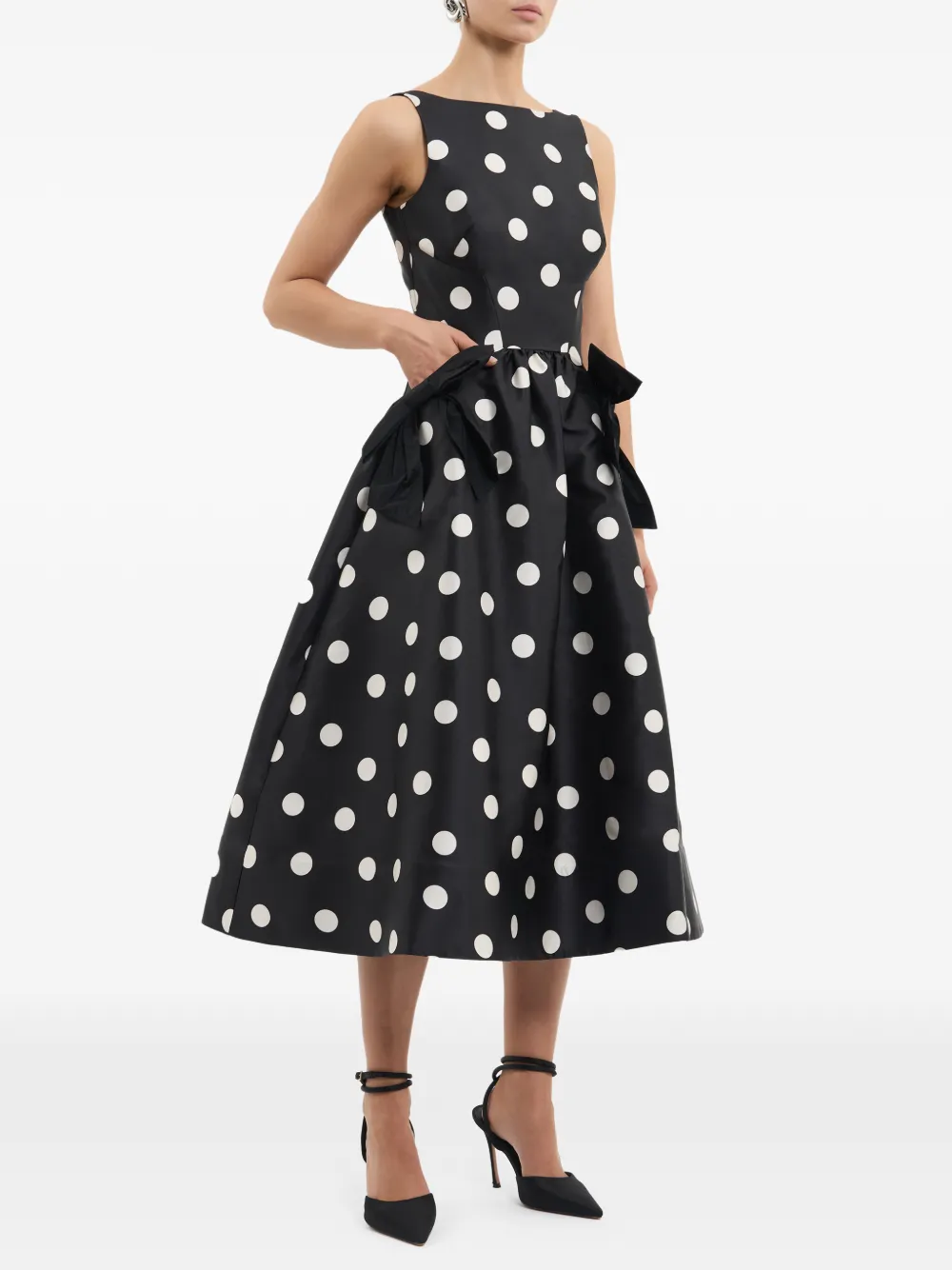 Rebecca Vallance Bacio midi-jurk Zwart