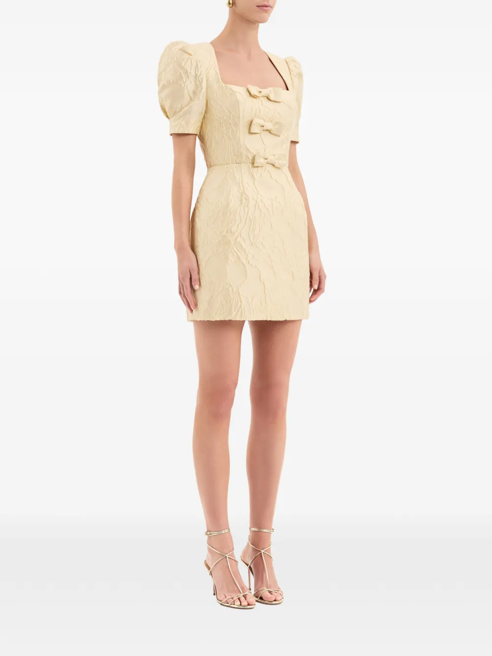 Rebecca Vallance Lantana mini-jurk Geel