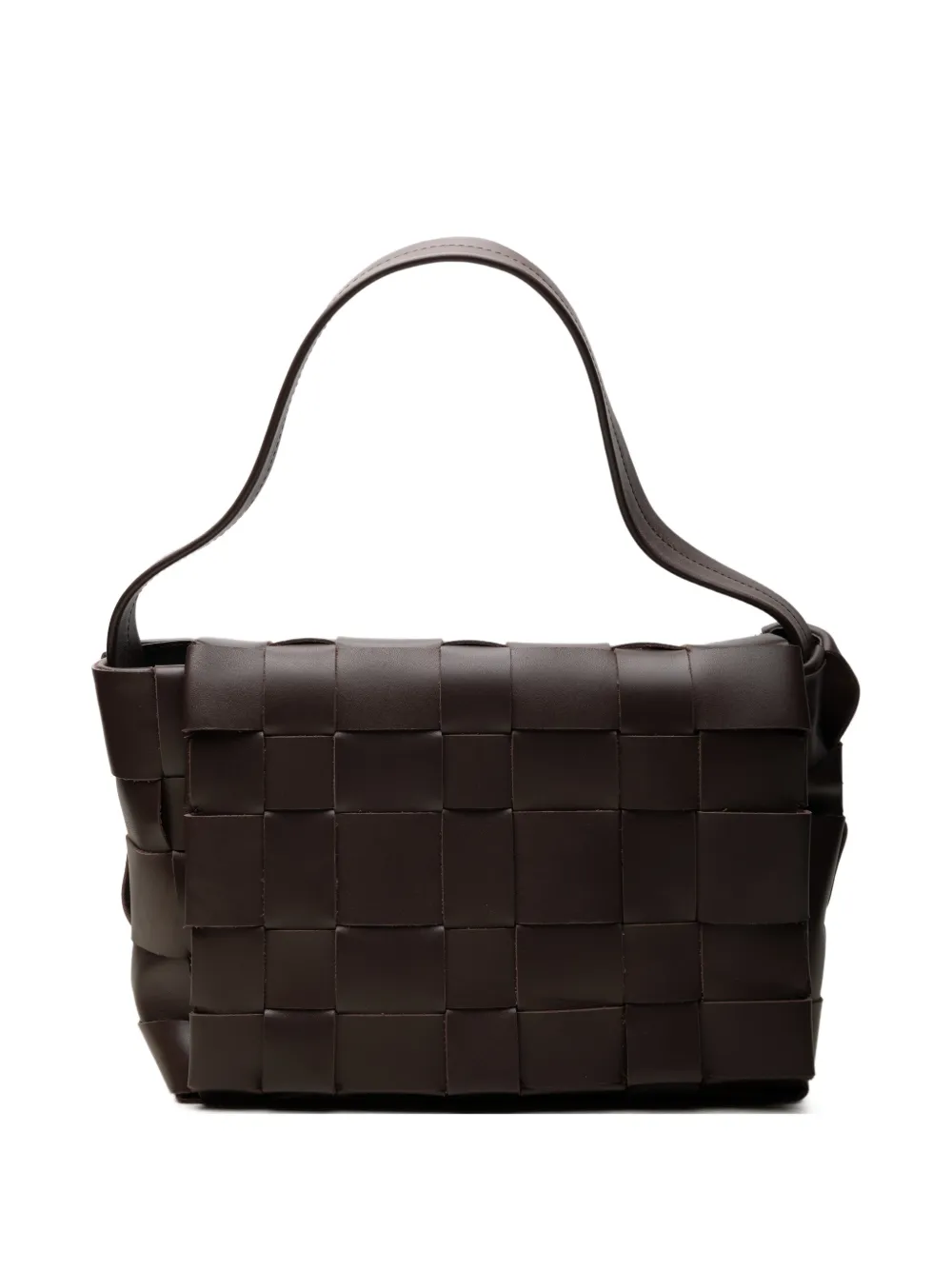 St. Agni mini woven tote bag - Braun
