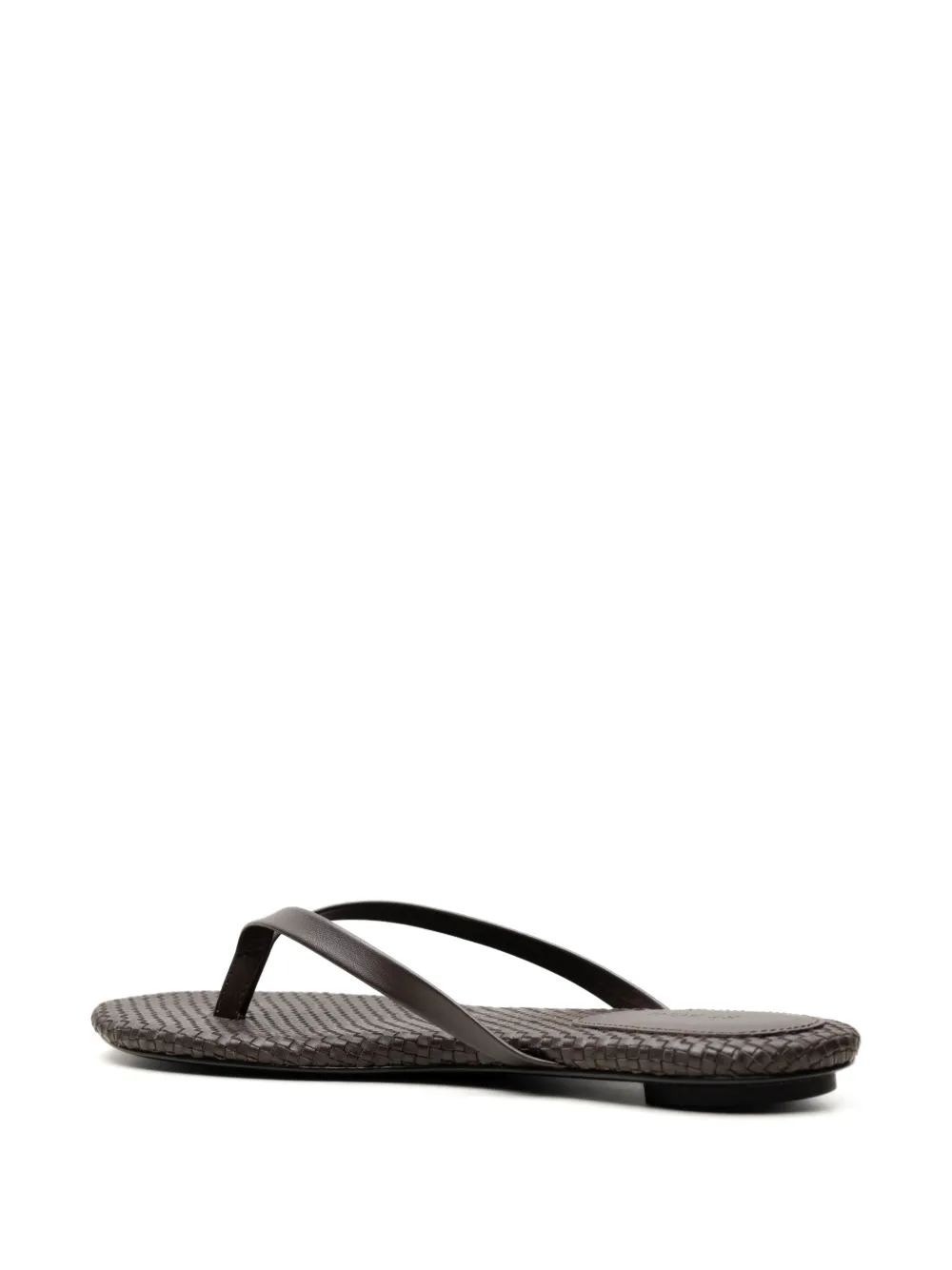St. Agni woven leather sandals Bruin