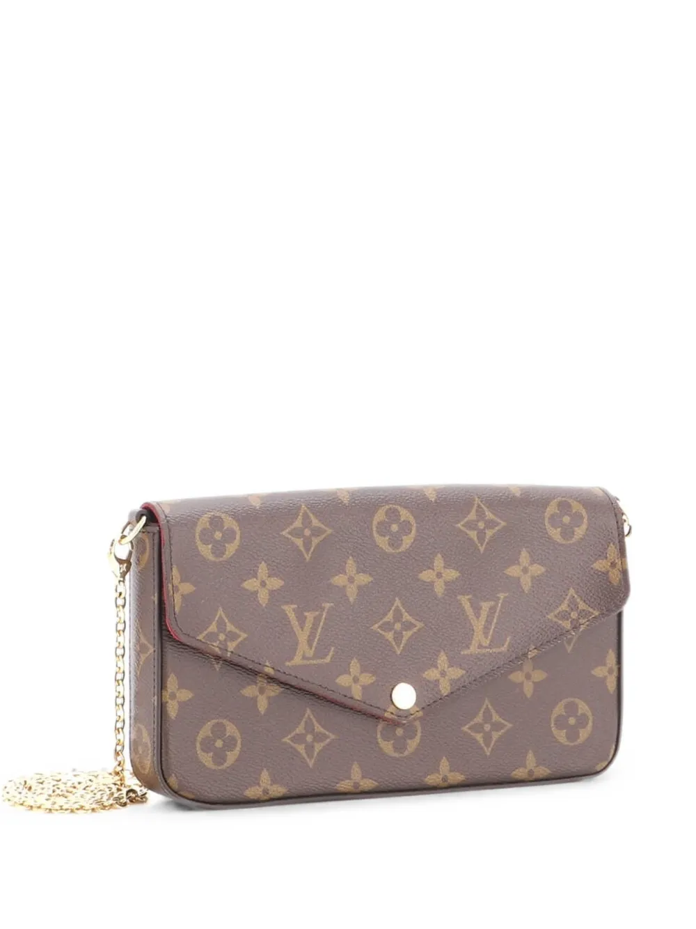 Louis Vuitton Pre-Owned Felicie Pochette Monogram Canvas crossbody bag - Marrone