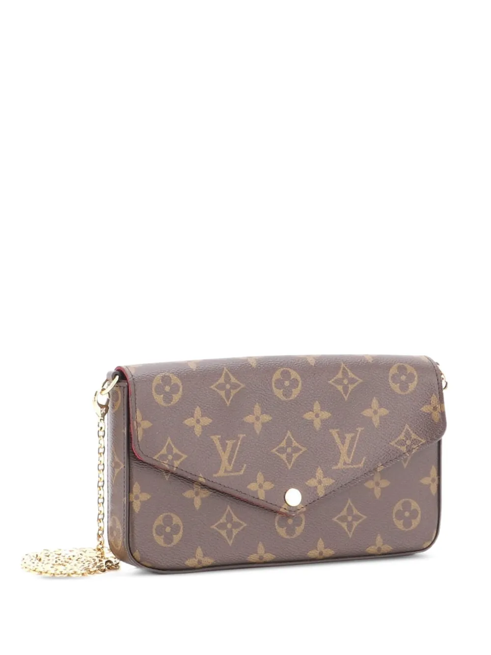 Louis Vuitton Pre-Owned Felicie Pochette Monogram Canvas crossbody bag - Marrone