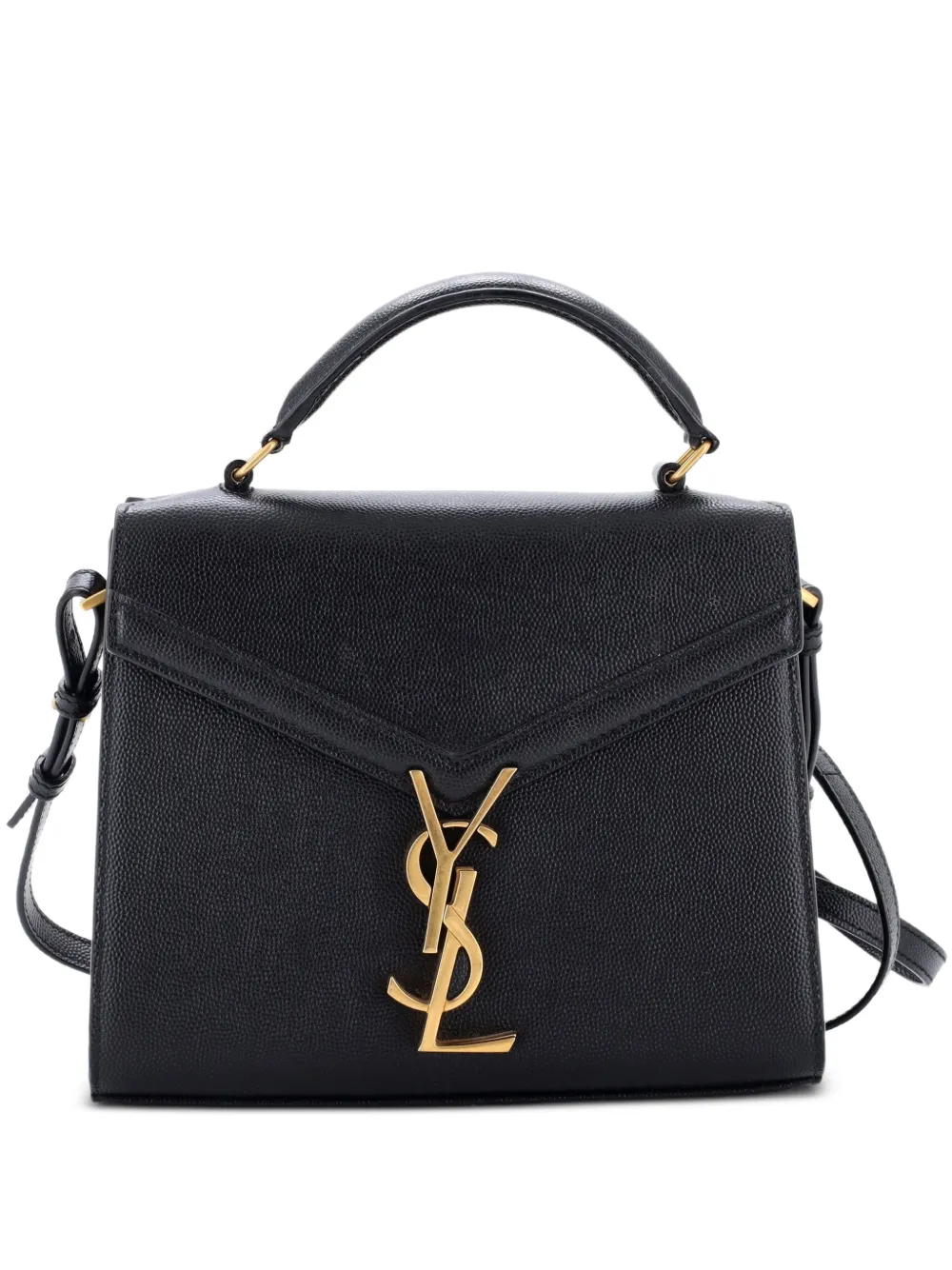 Saint Laurent Pre-Owned Cassandra Top Handle Bag Leather Mini shoulder bag - Schwarz