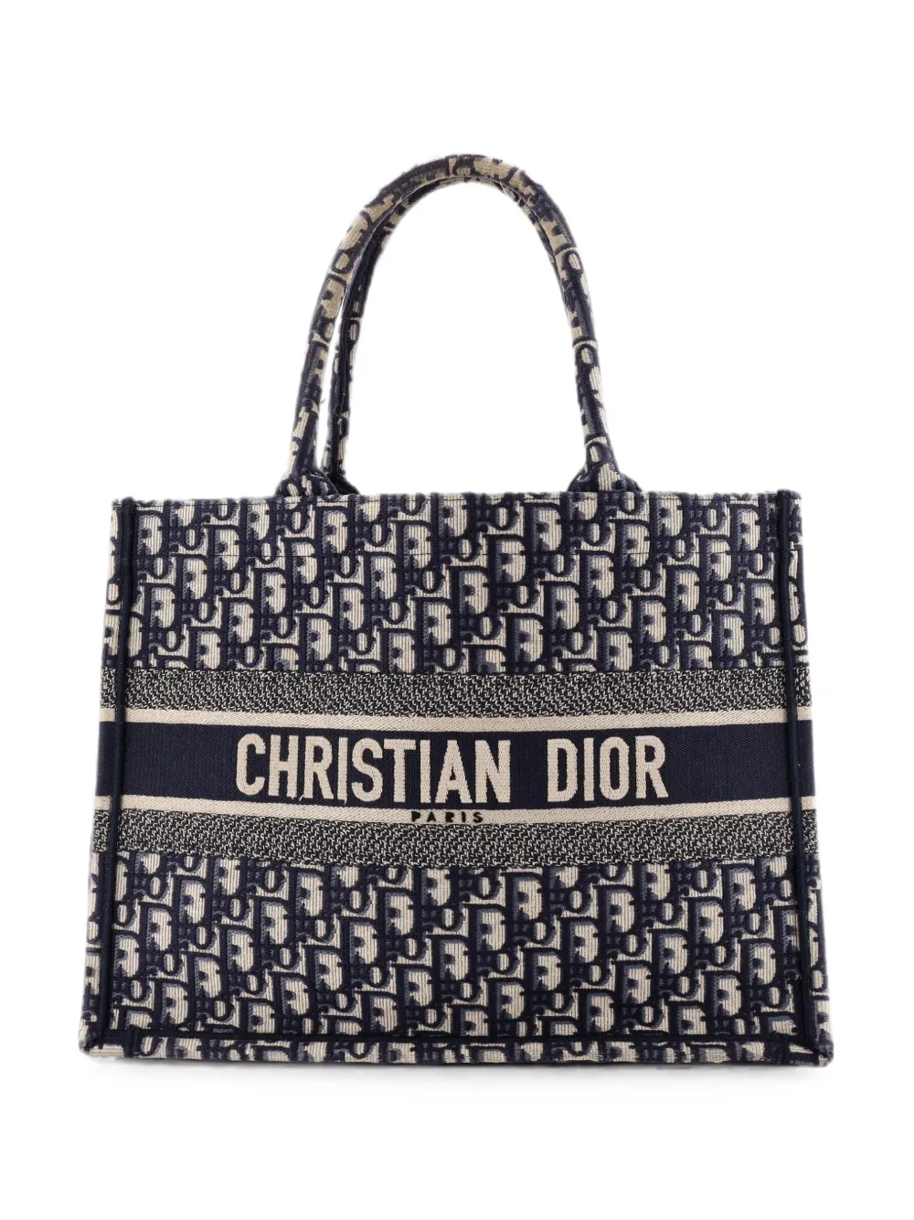 Christian Dior Pre-Owned Book Oblique Canvas Medium tote bag - Blu
