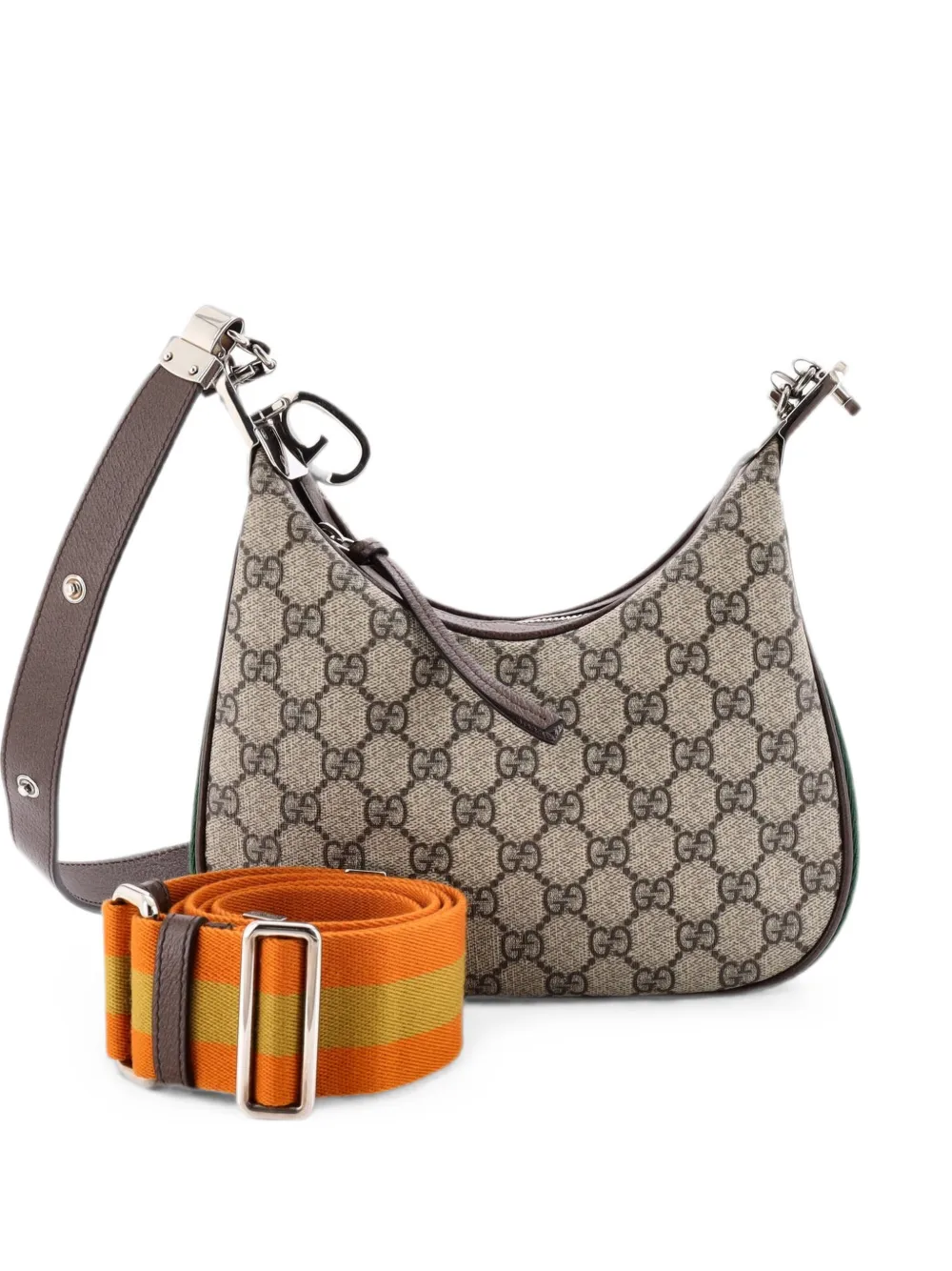 Gucci Pre-Owned Attache Shoulder Bag GG Coated Canvas Small hobo bag - Marrone