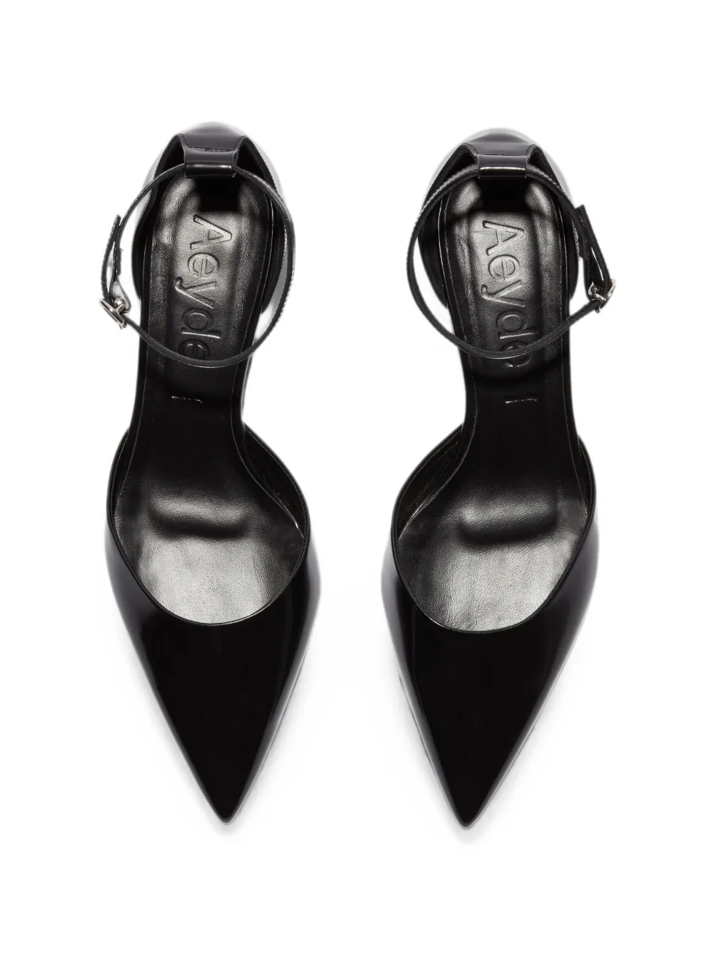 Aeyde Perrine ankle-strap pumps Zwart