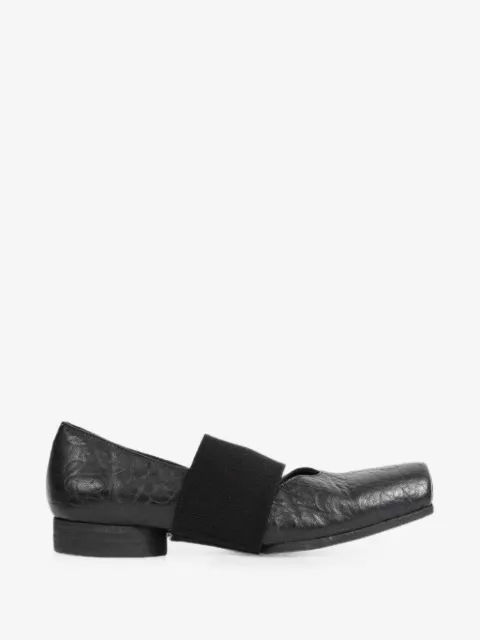Uma Wang leather elasticated flats pumps