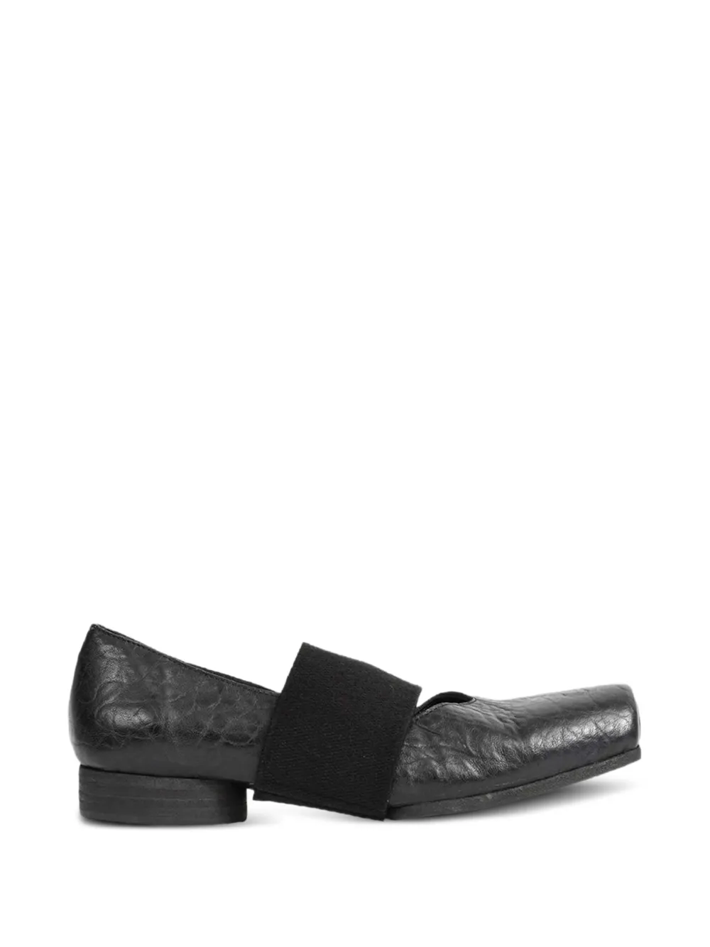 Uma Wang Leren elastische pumps Zwart