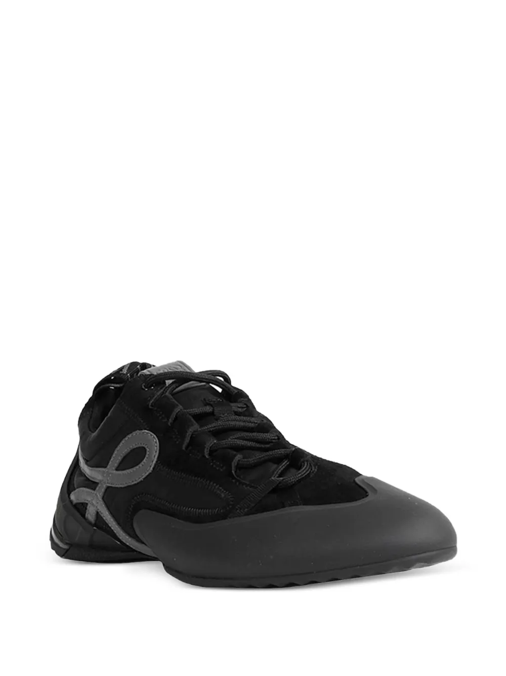 LOEWE Grip nylon suède en TPU sneakers Zwart