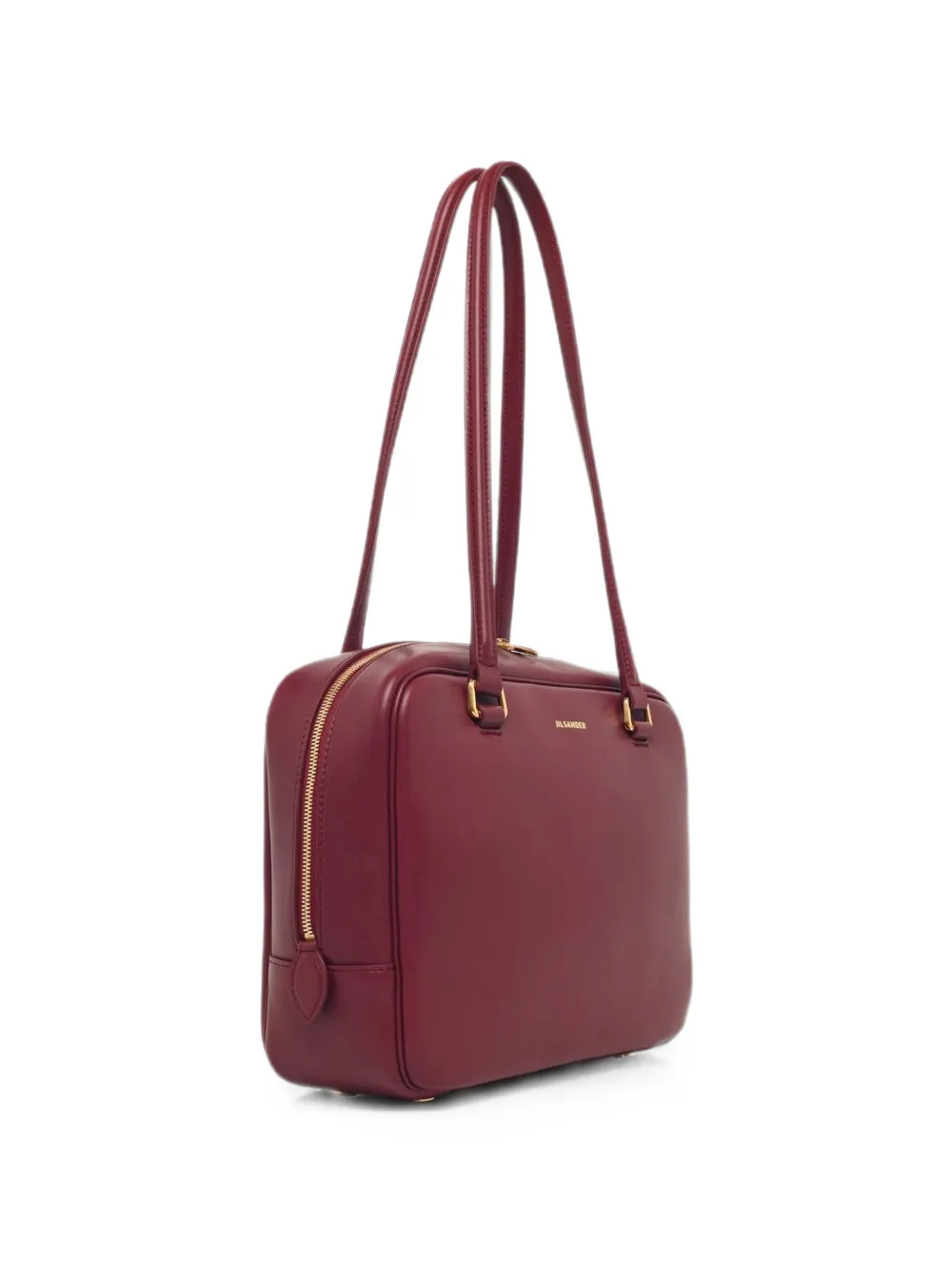 Jil Sander Vision medium leren schoudertas Rood