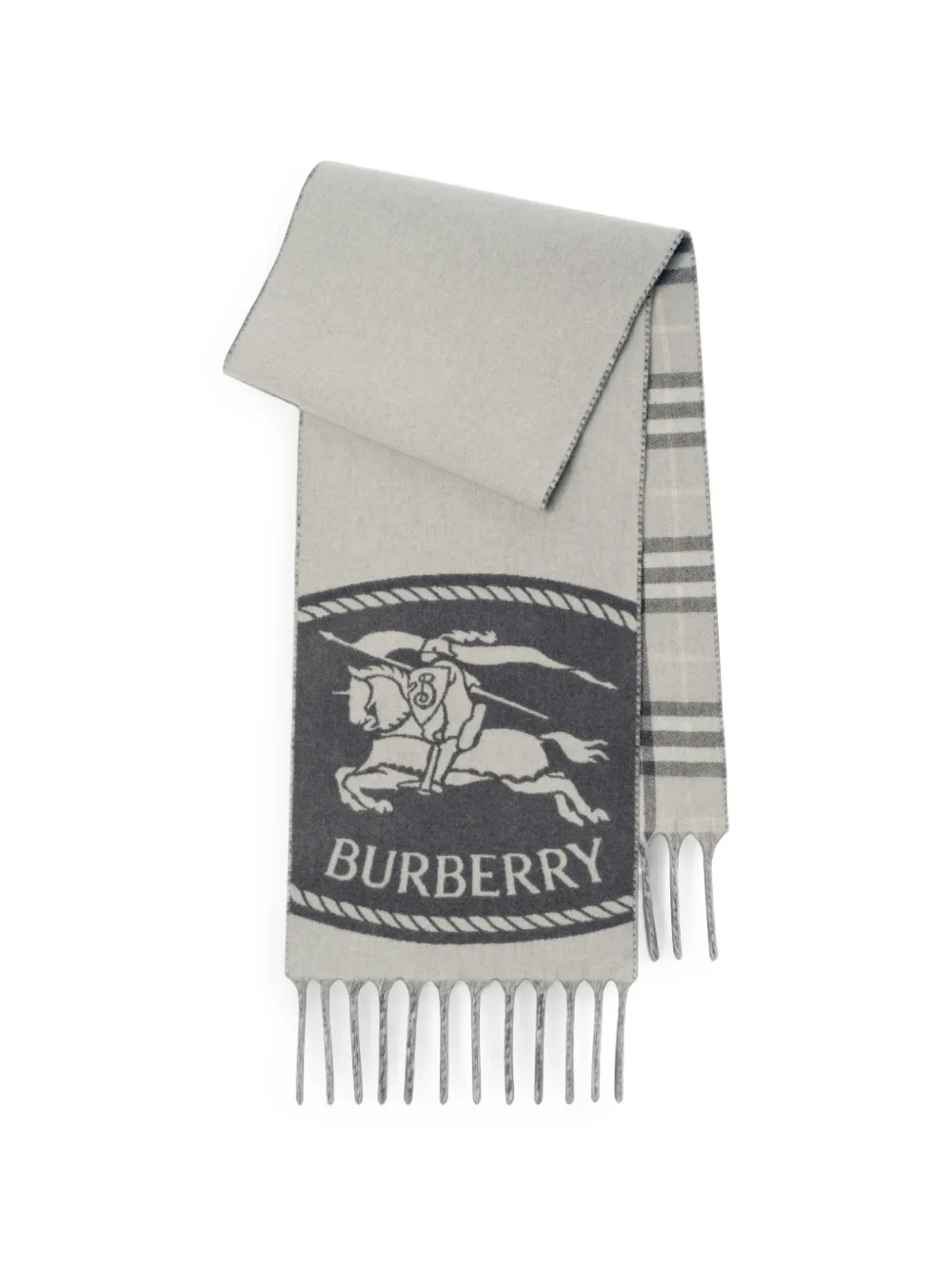 Burberry Knight omkeerbare sjaal Grijs