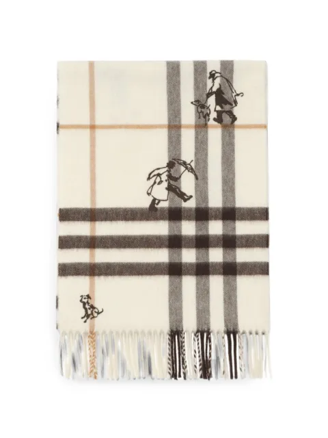 Burberry Check mates cashmere scarf