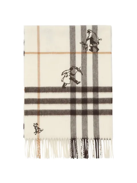 Burberry Check mates cashmere scarf
