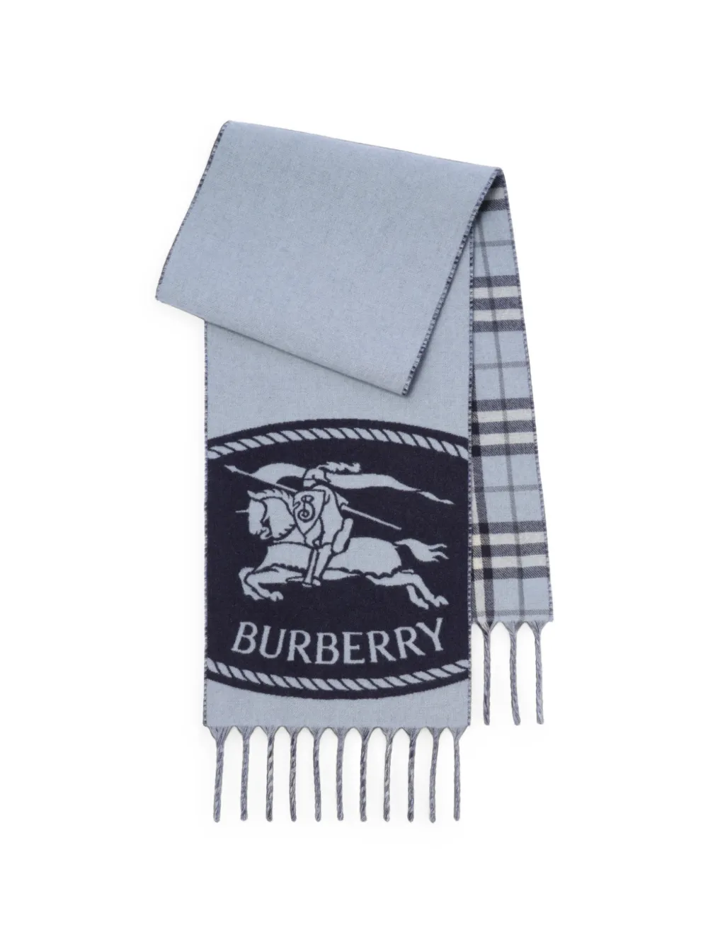 Burberry Knight omkeerbare sjaal Blauw