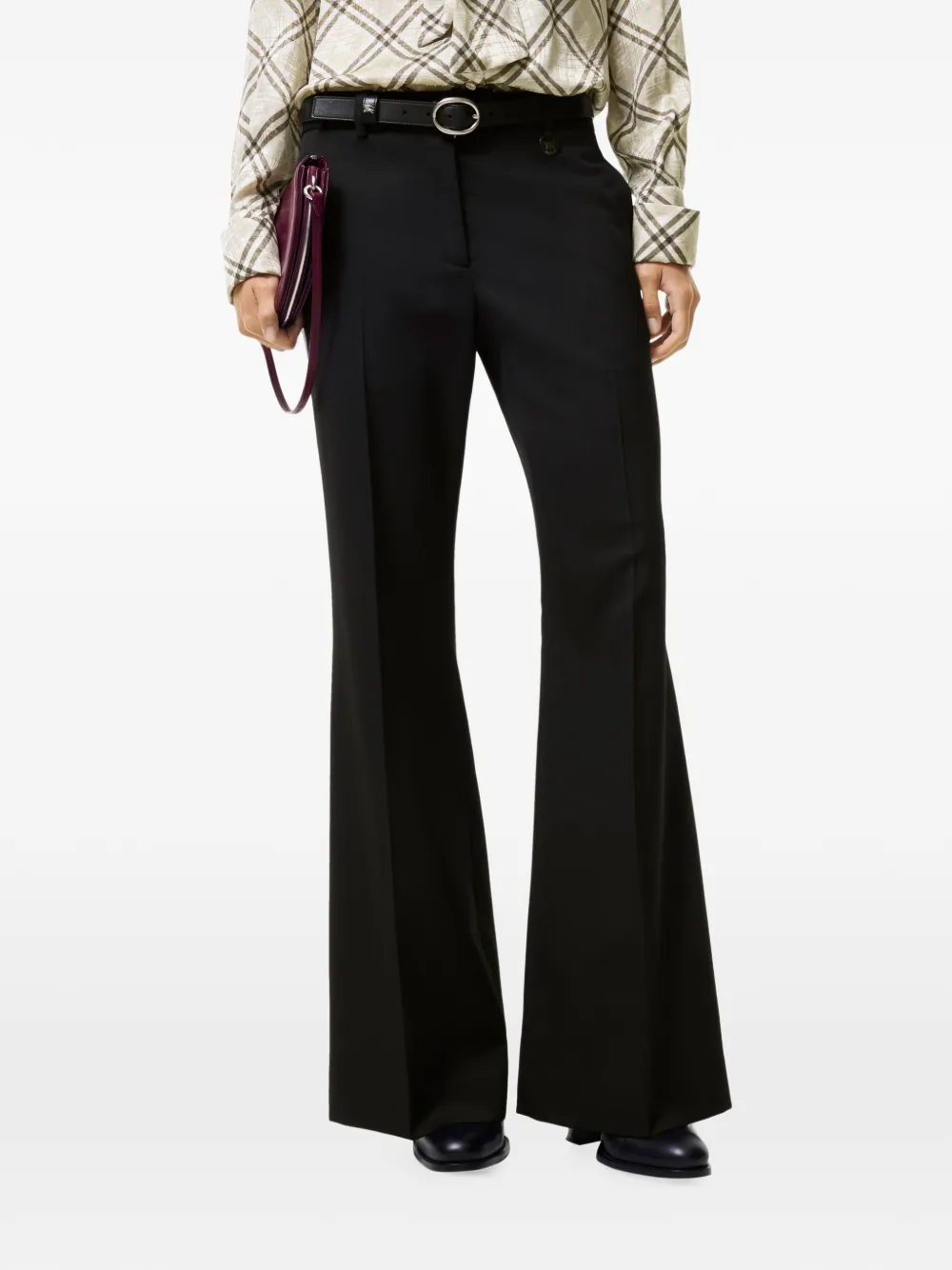 Burberry wool blend tailored trousers - Schwarz