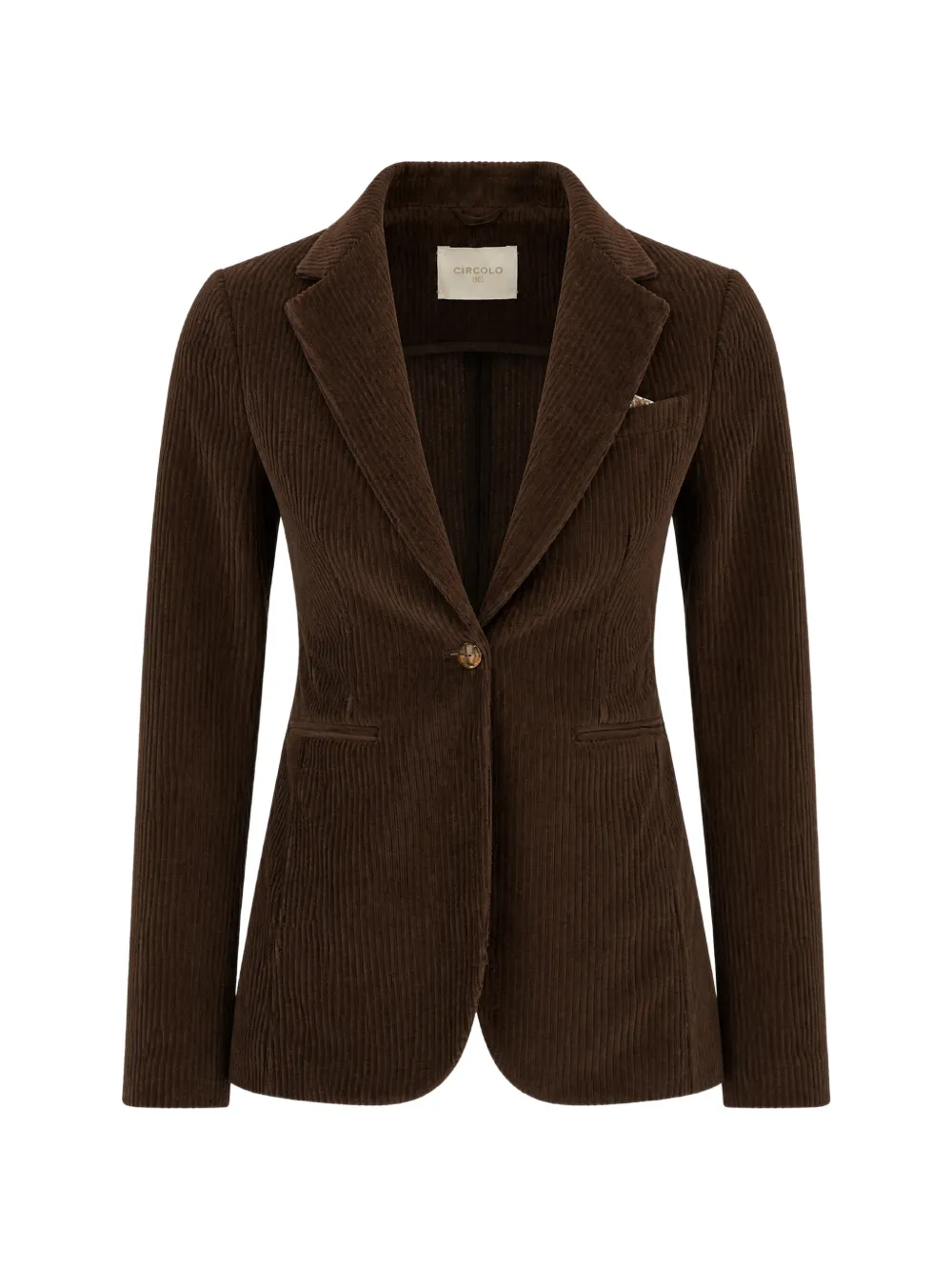 Circolo 1901 corduroy single-breasted blazer - Braun