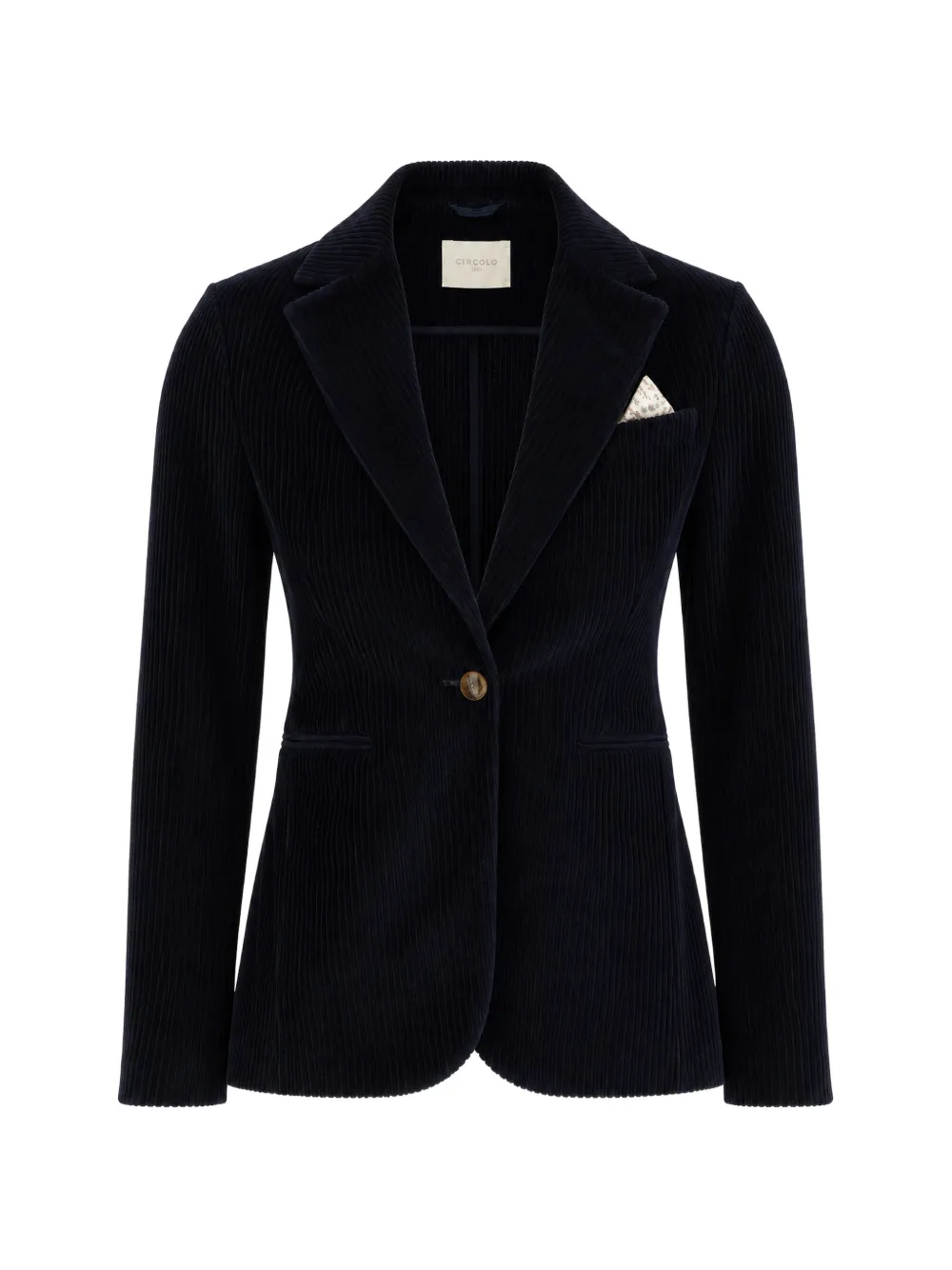Circolo 1901 corduroy single-breasted blazer - Blau