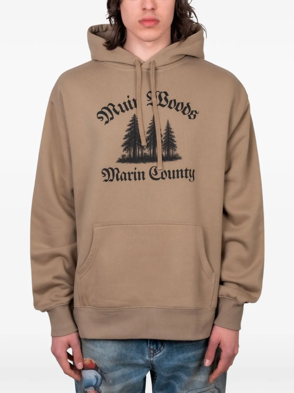 Afield Out Hoodie mit grafischem Print - Braun