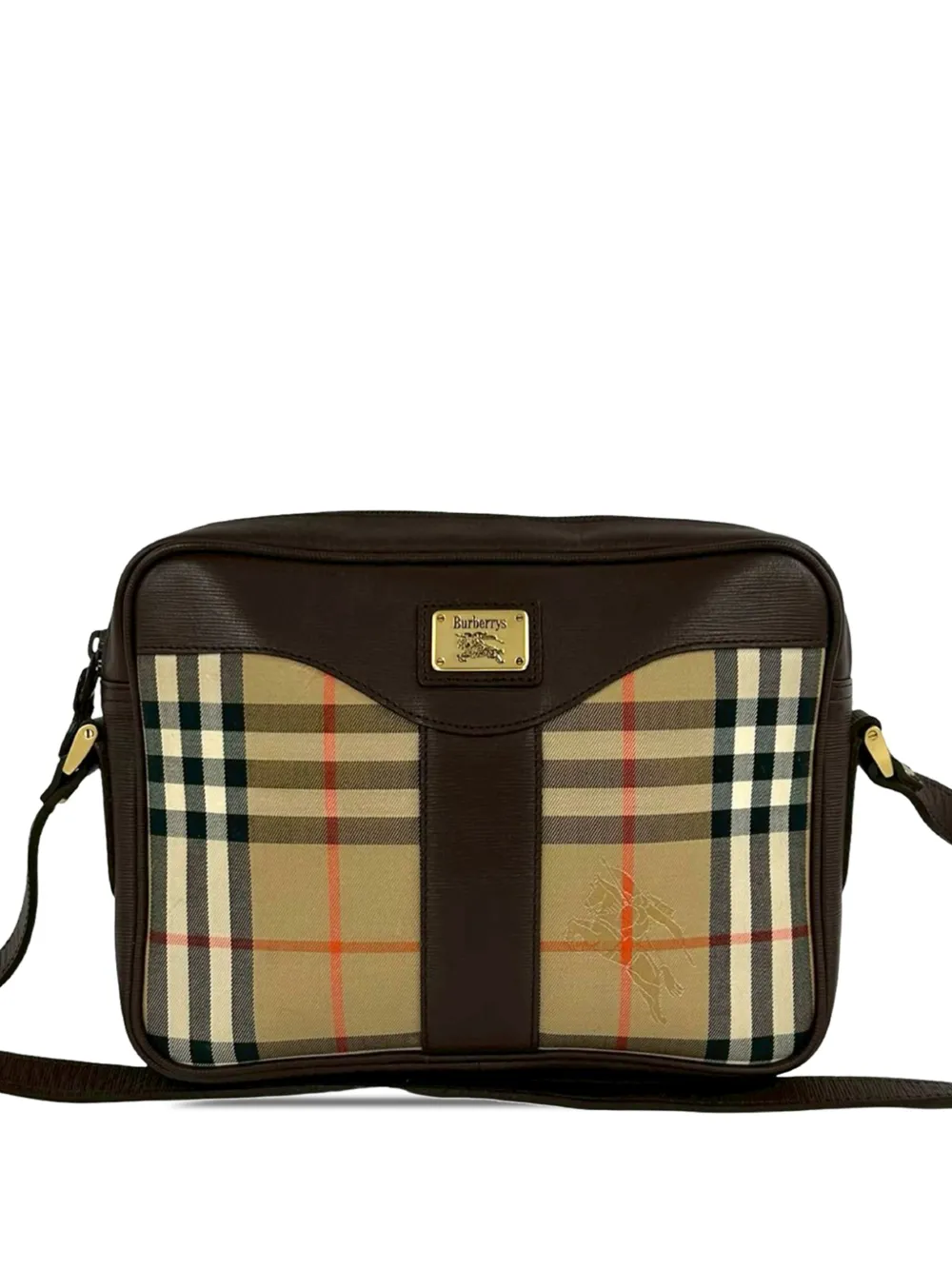Burberry Pre-Owned 20th Century Haymarket Check Canvas crossbody bag - Toni neutri