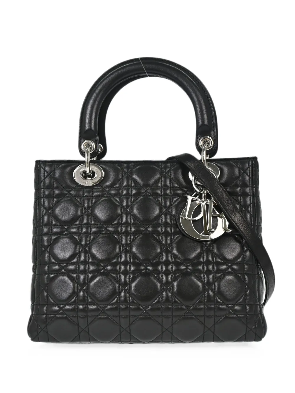 Christian Dior Pre-Owned 2008 Lady Dior Cannage tote bag - Schwarz