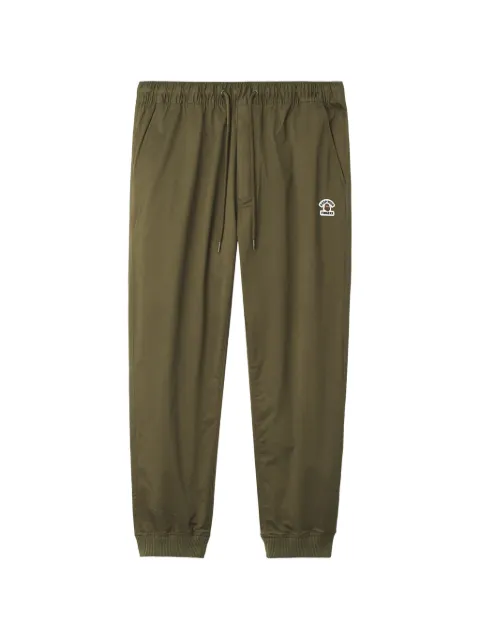 FINGERCROXX logo-patch drawstring-waist track pants