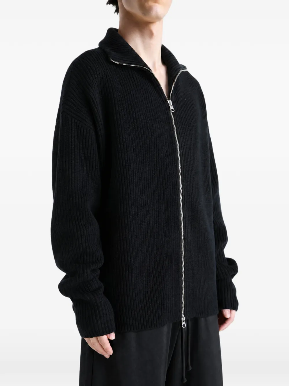 extreme cashmere Ribgebreide trui Zwart