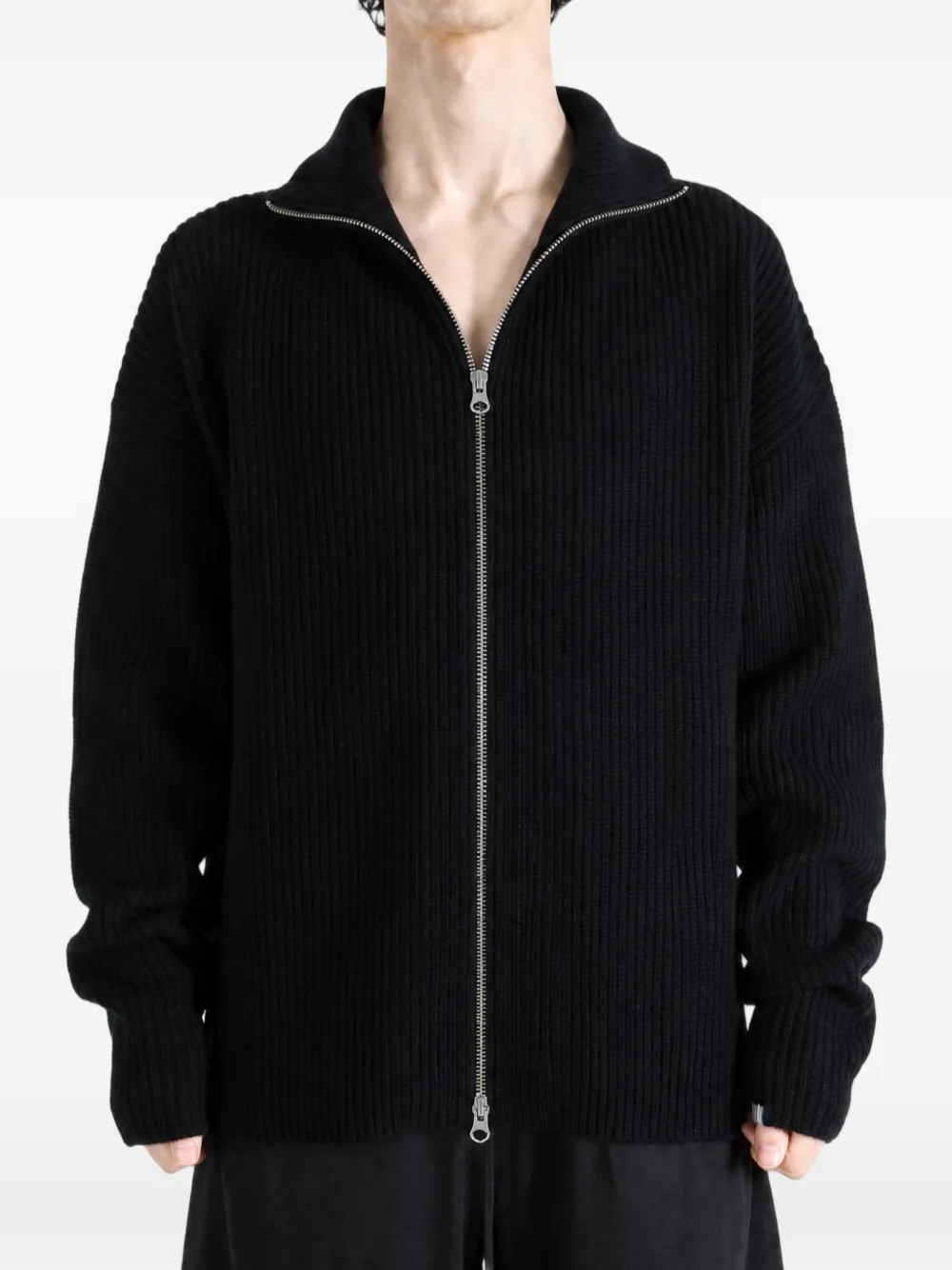 extreme cashmere Ribgebreide trui Zwart