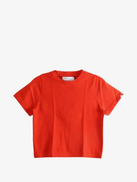 extreme cashmere Tina short-sleeve cropped T-shirt