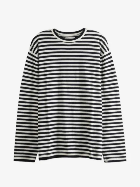 extreme cashmere N°452 Rock striped long-sleeve T-shirt