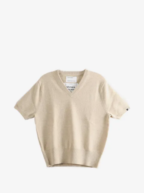 extreme cashmere N°490 Martina short-sleeve V-neck sweater