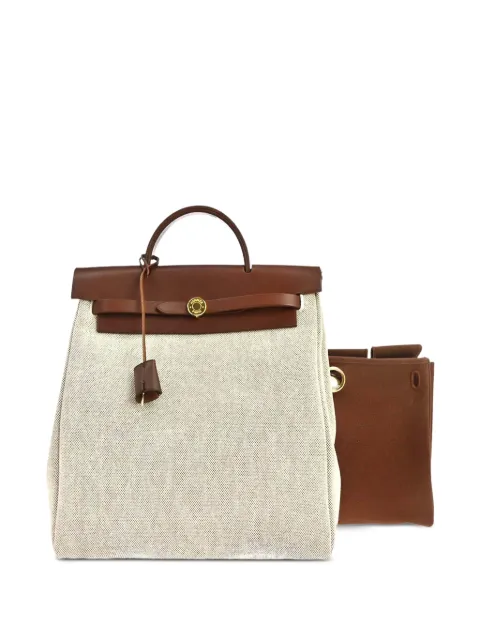 Hermès Pre-Owned 2001 Toile H Officier Herbag a Dos 2 in 1 backpack