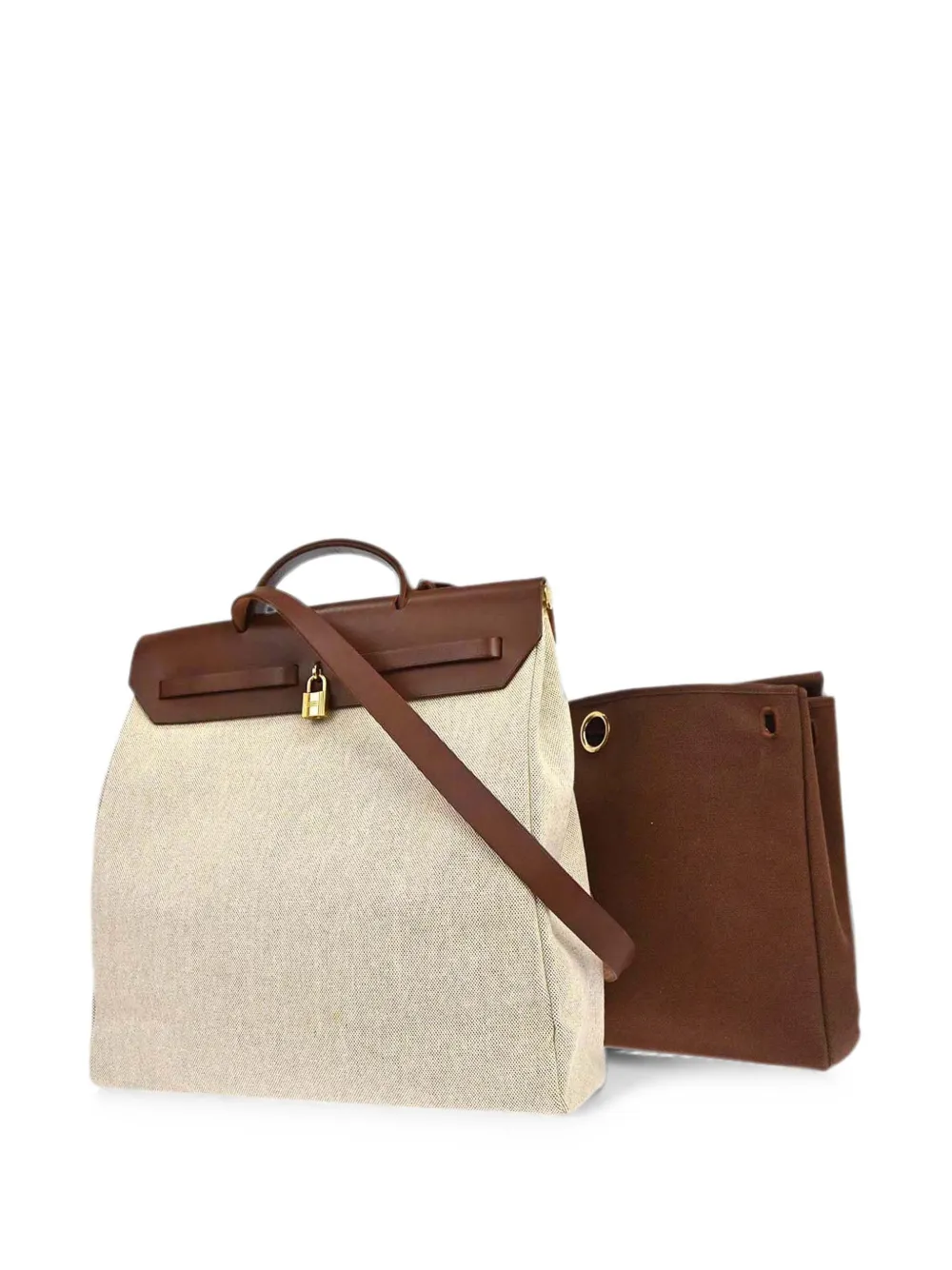 Hermès Pre-Owned 2001 MM Herbag satchel bag - Toni neutri
