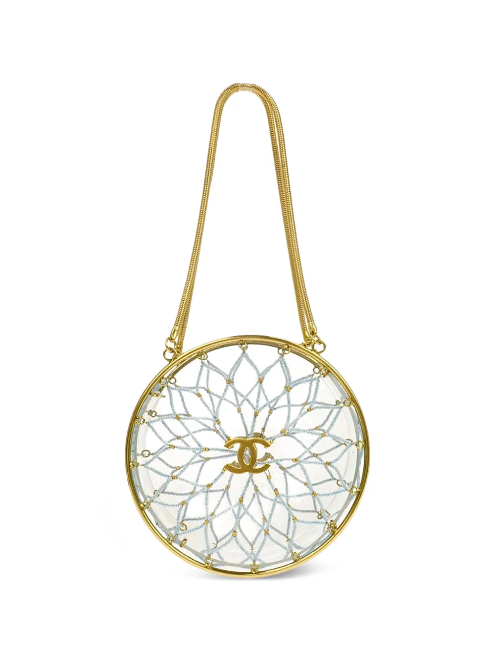 CHANEL Pre-Owned sac porté épaule Minaudière Dreamcatcher (années 1990-2000) - Bleu