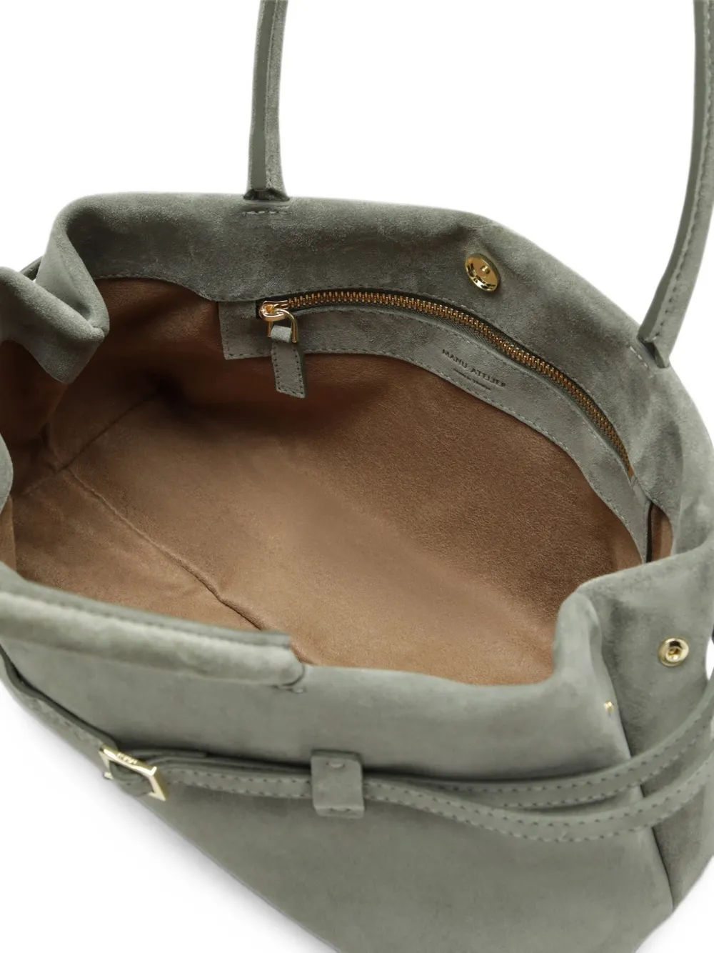 Manu Atelier Le Cambon East West schoudertas Groen